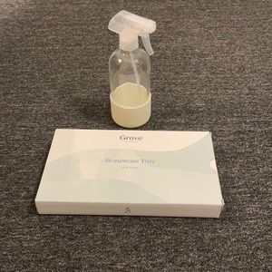 Grove Co. Spray Bottle and Stoneware Tray